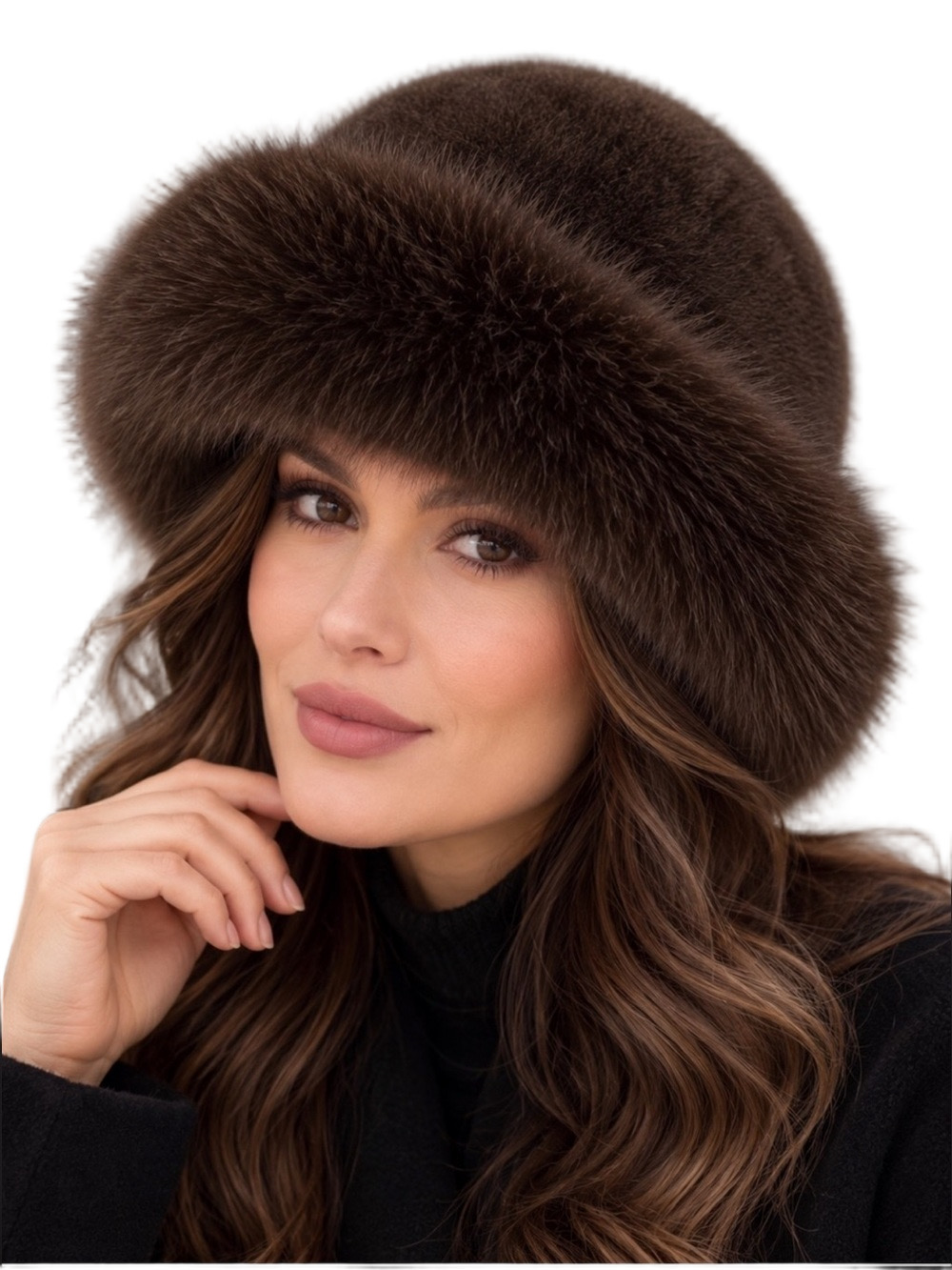 NEW: Women's Fashionable, Warm Faux Fox Fur Faux Mink Fur Mongolian hat
